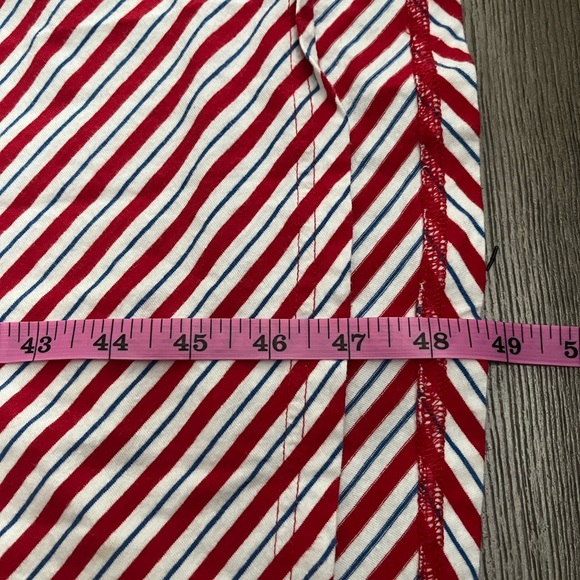 [LP] Chaps Red and White Cap Sleeve Maxi Dress - Picture 3 of 8